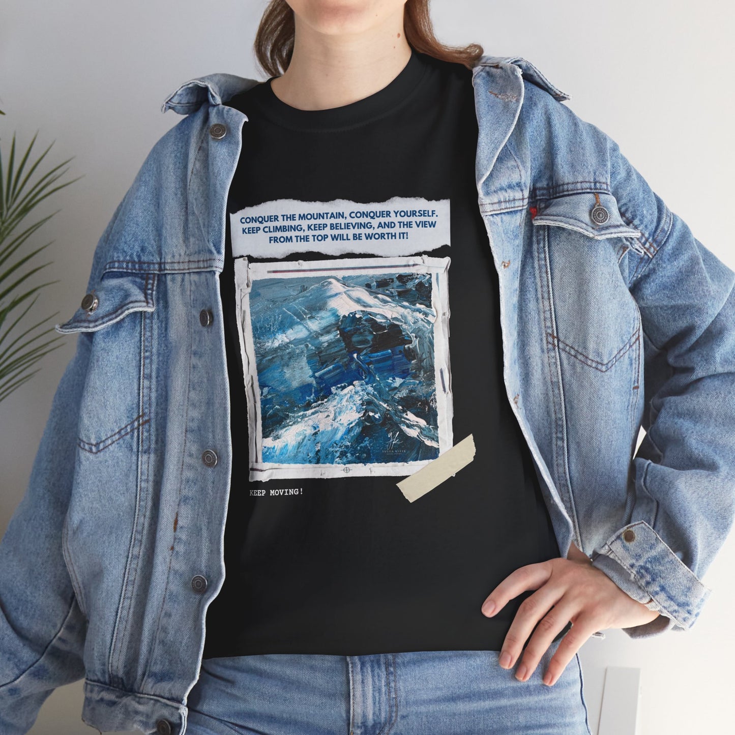 Unisex Motivational T-Shirt – "Climb Your Own Mountain"