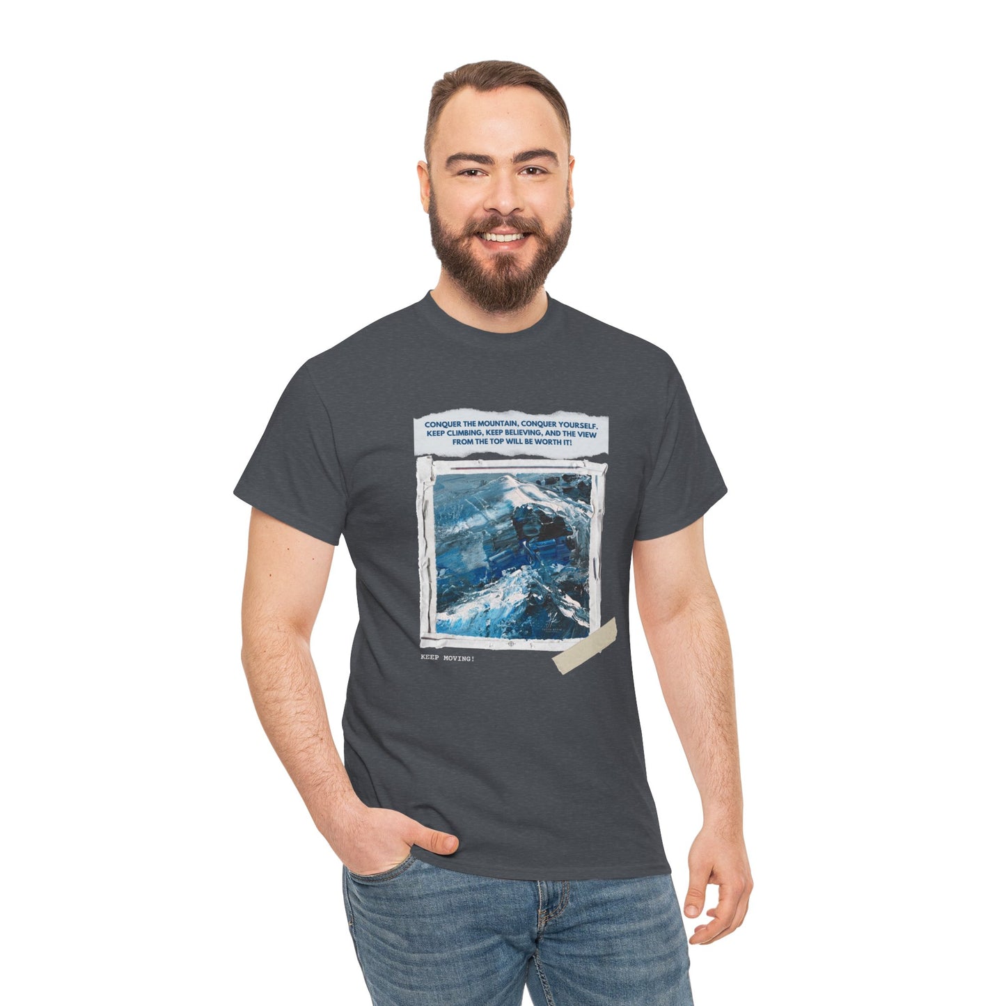 Unisex Motivational T-Shirt – "Climb Your Own Mountain"