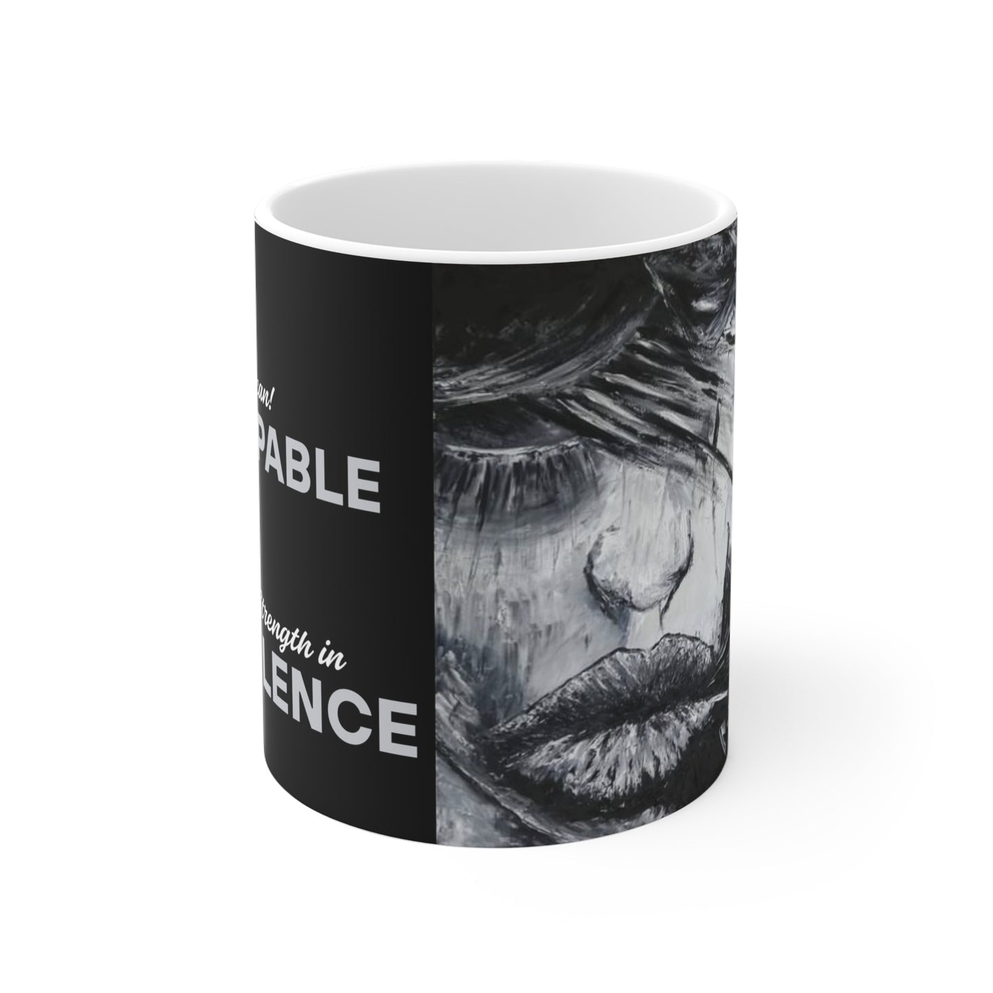 Black Ceramic Mugs Unstoppable (11oz\15oz\20oz)