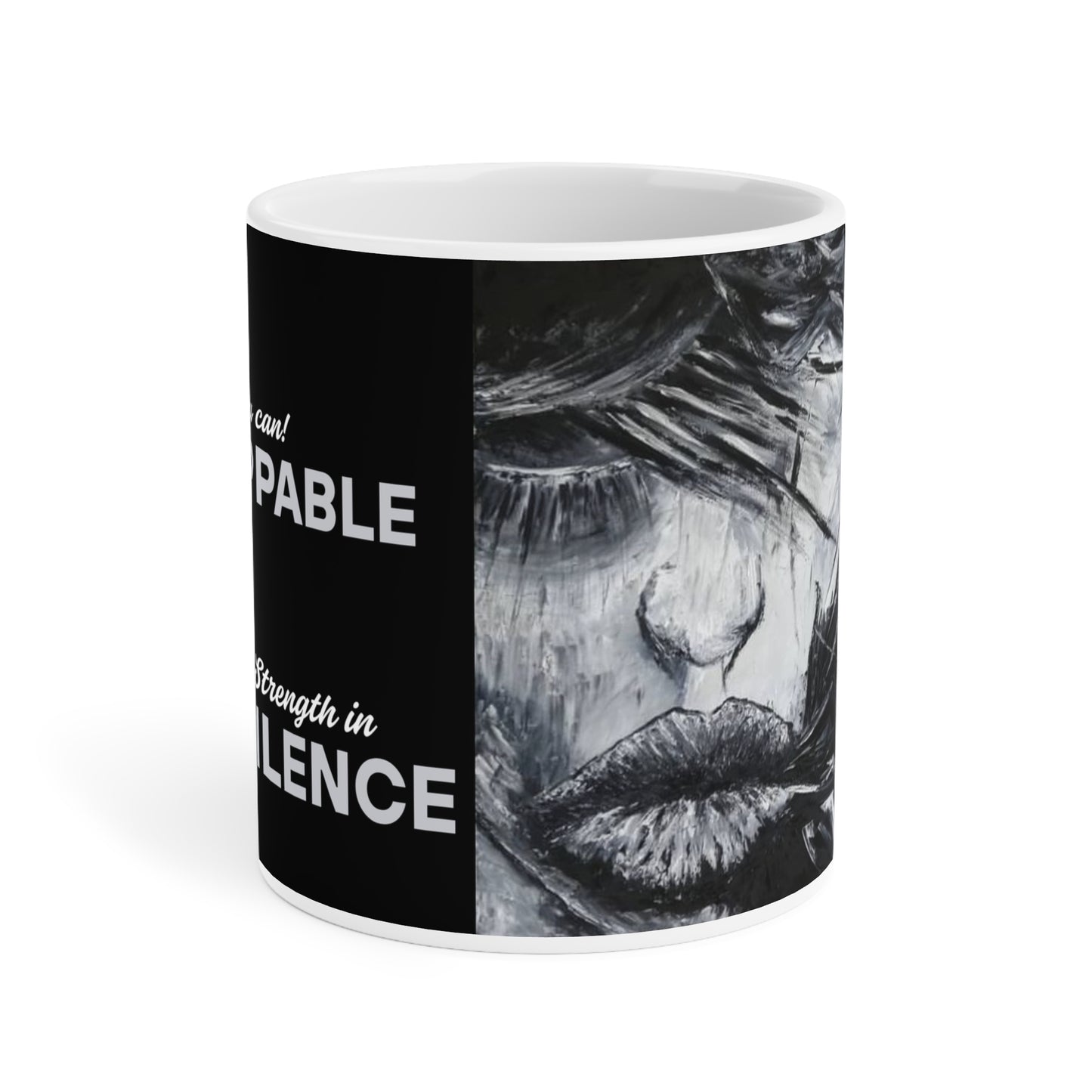 Black Ceramic Mugs Unstoppable (11oz\15oz\20oz)