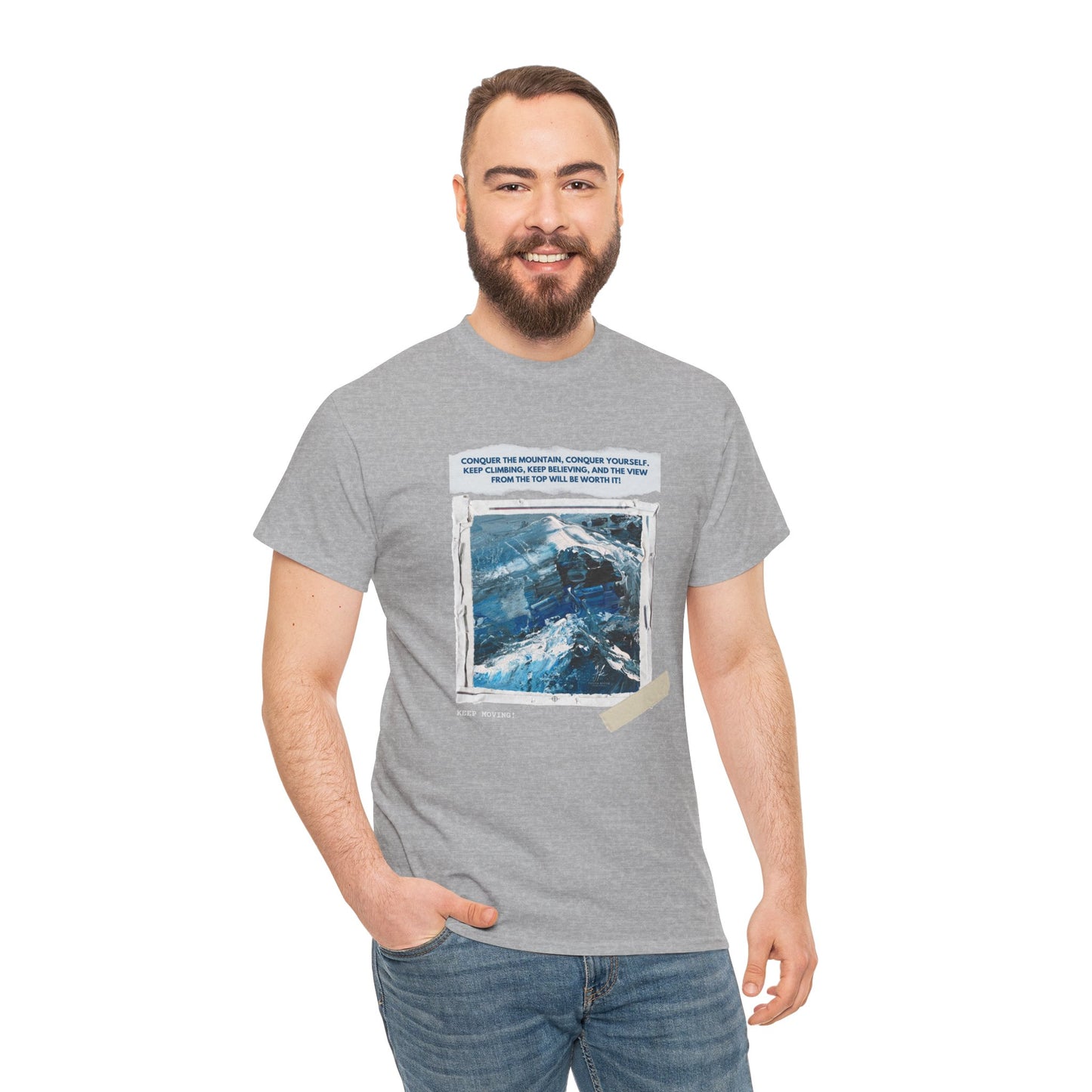 Unisex Motivational T-Shirt – "Climb Your Own Mountain"