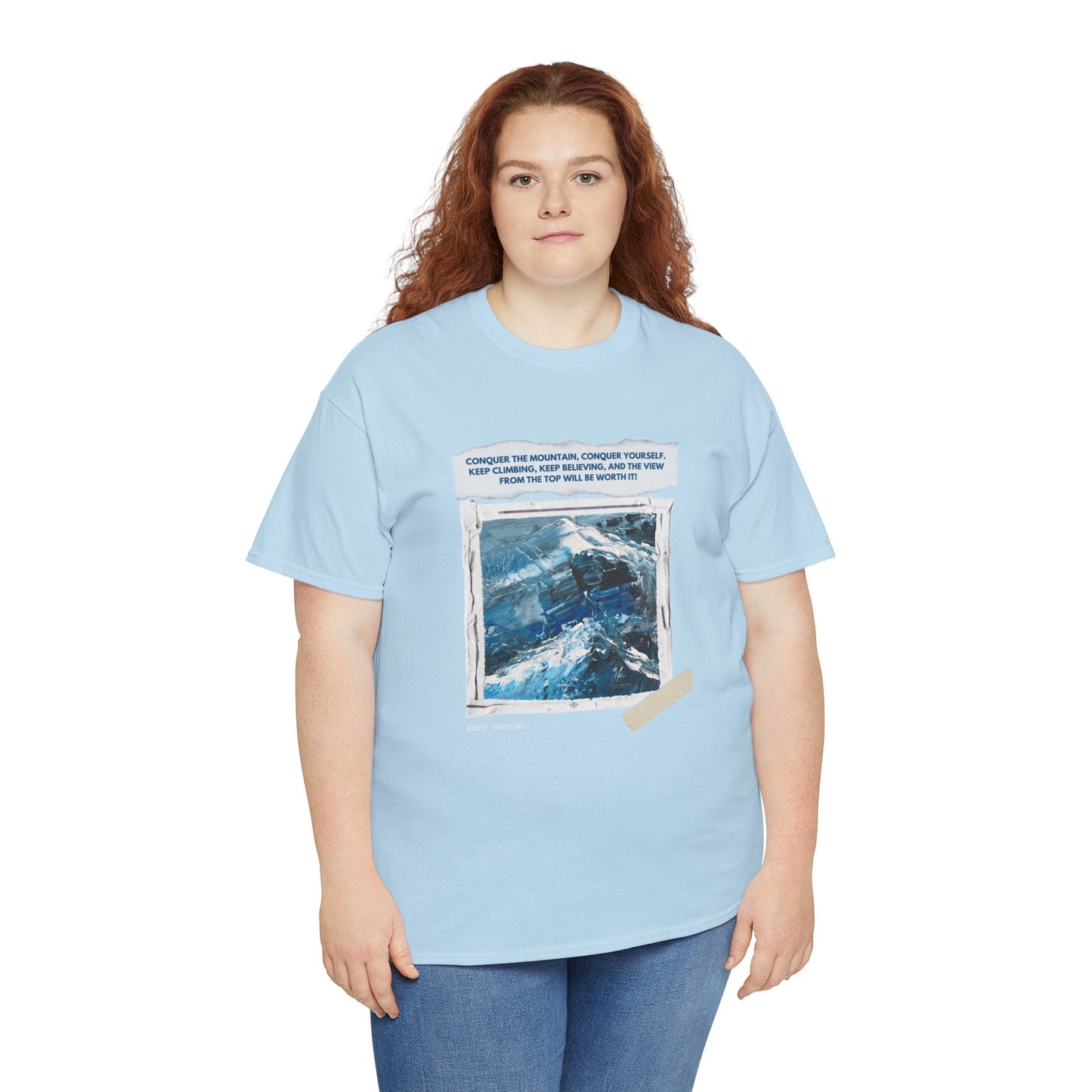 Unisex Motivational T-Shirt – "Climb Your Own Mountain"