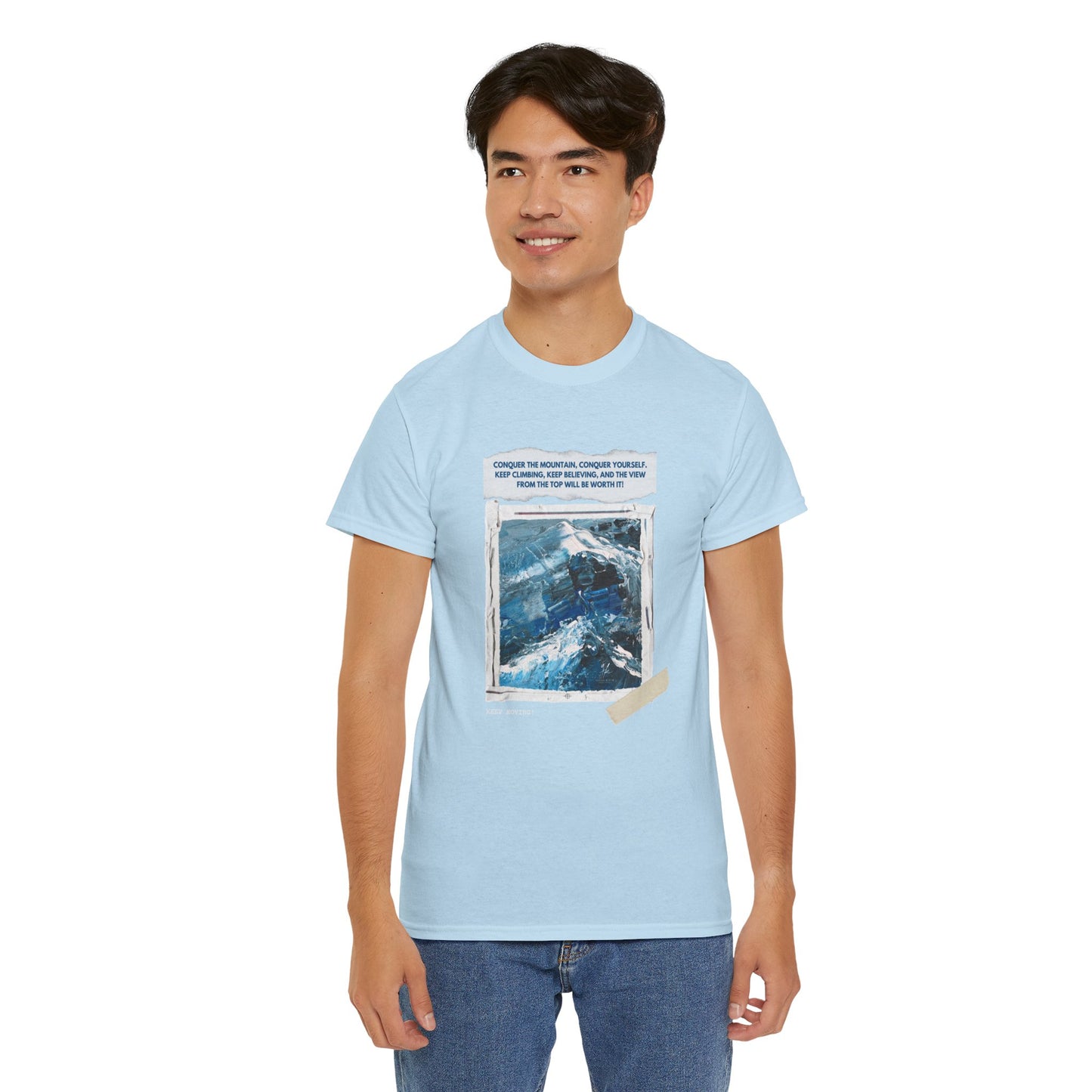 Unisex Motivational T-Shirt – "Climb Your Own Mountain"