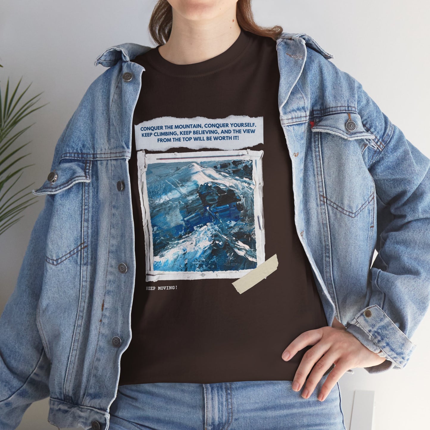Unisex Motivational T-Shirt – "Climb Your Own Mountain"