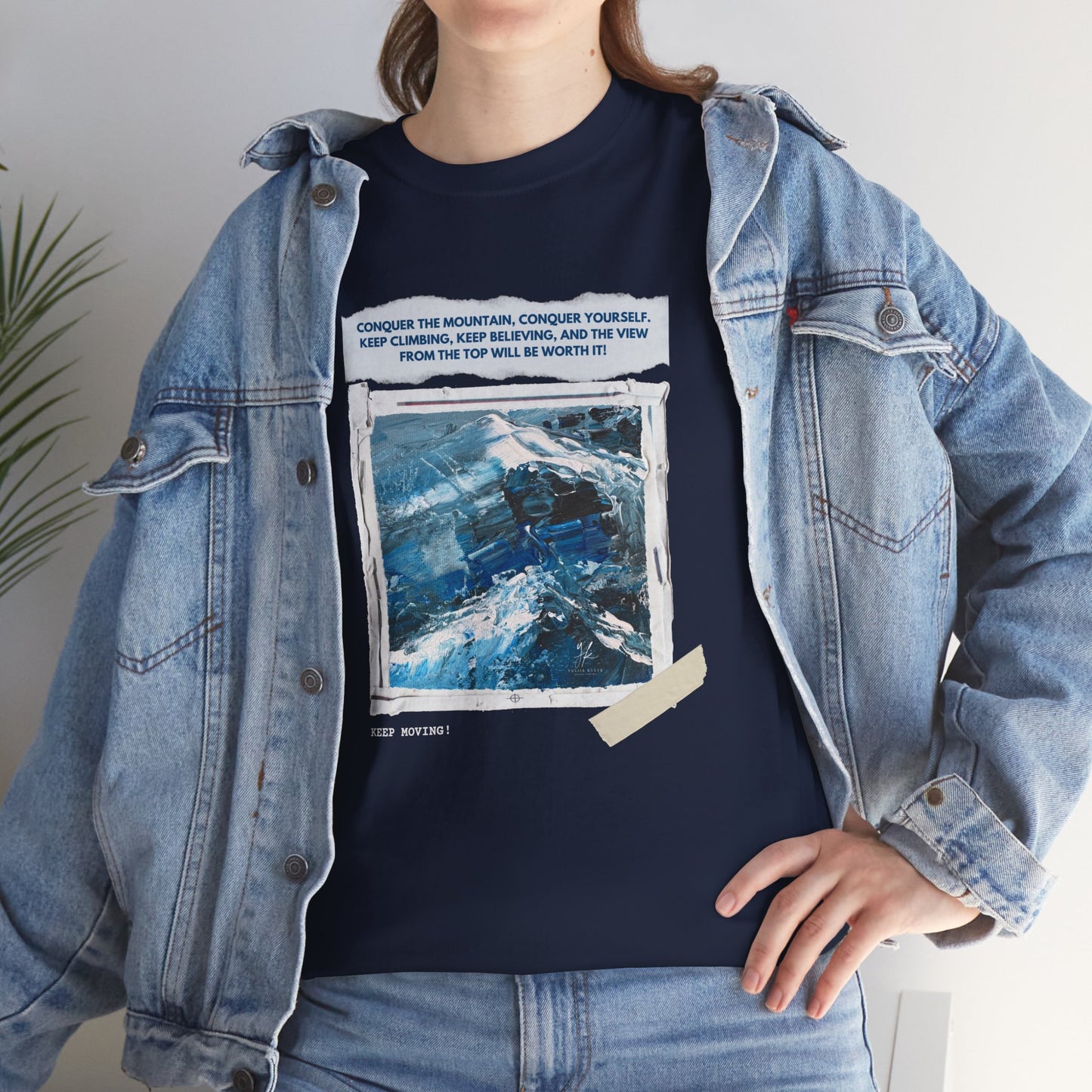 Unisex Motivational T-Shirt – "Climb Your Own Mountain"