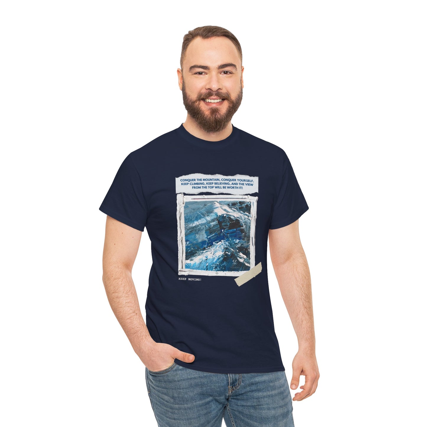 Unisex Motivational T-Shirt – "Climb Your Own Mountain"