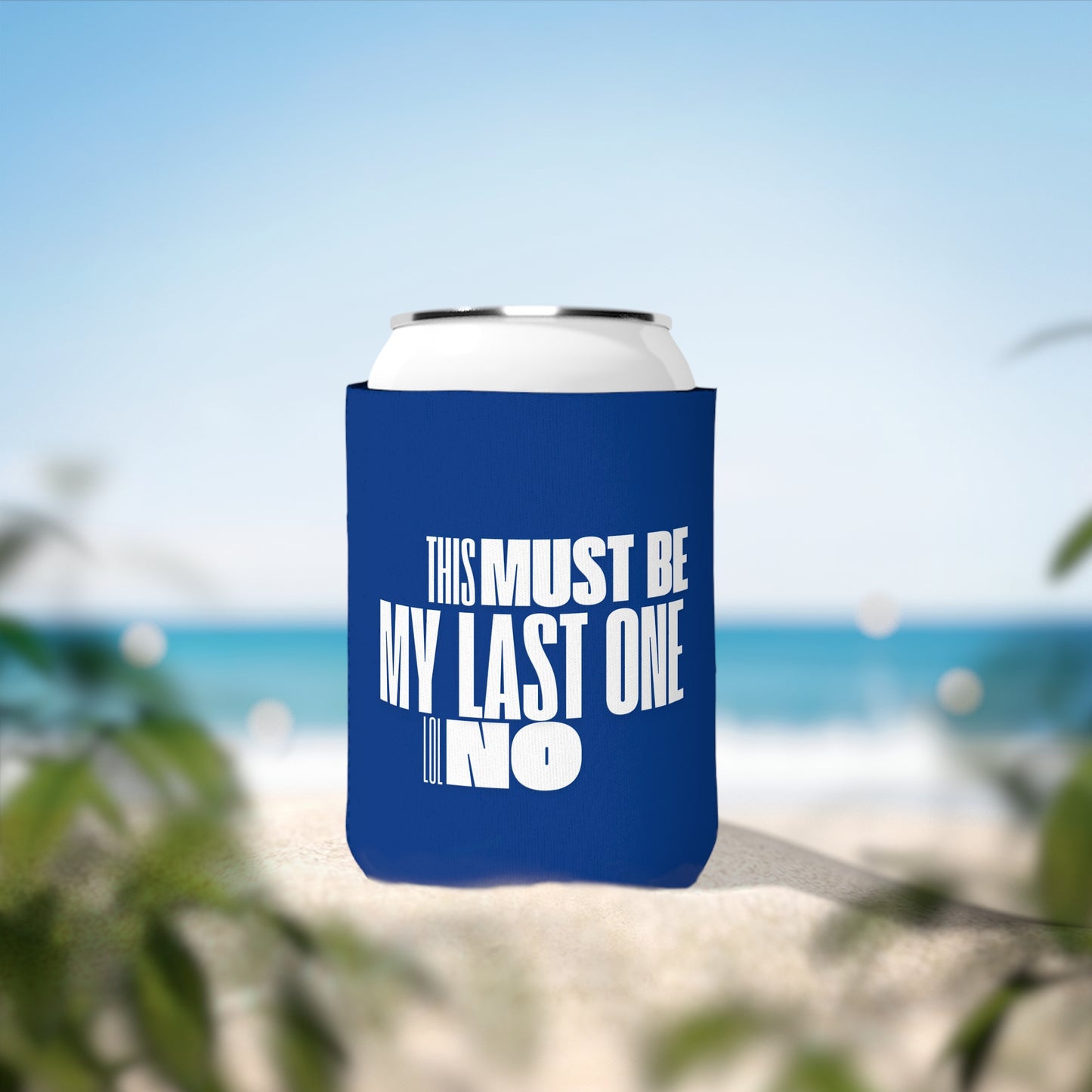 Blue Can Cooler Sleeve