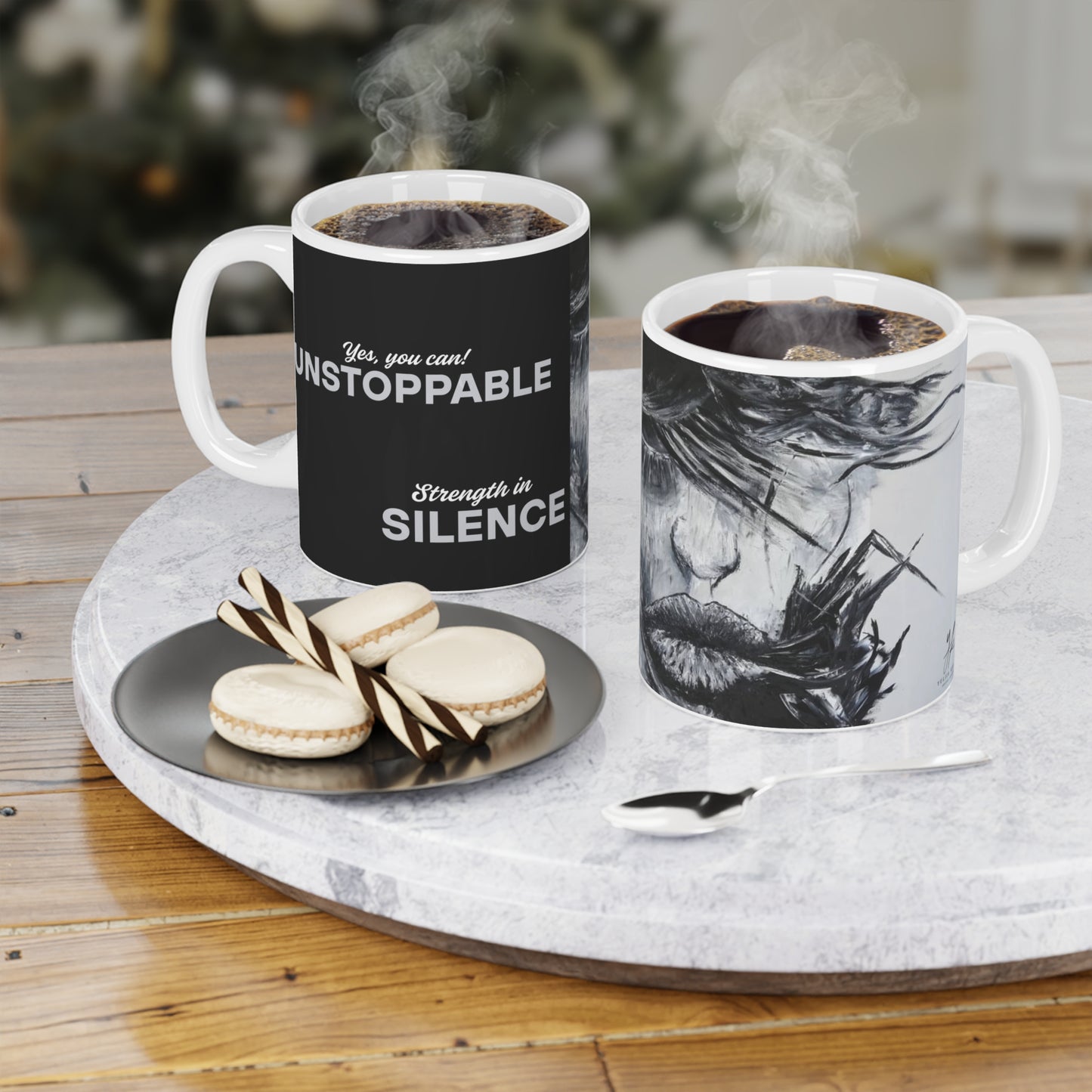 Black Ceramic Mugs Unstoppable (11oz\15oz\20oz)