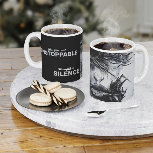 Black Ceramic Mugs Unstoppable (11oz\15oz\20oz)