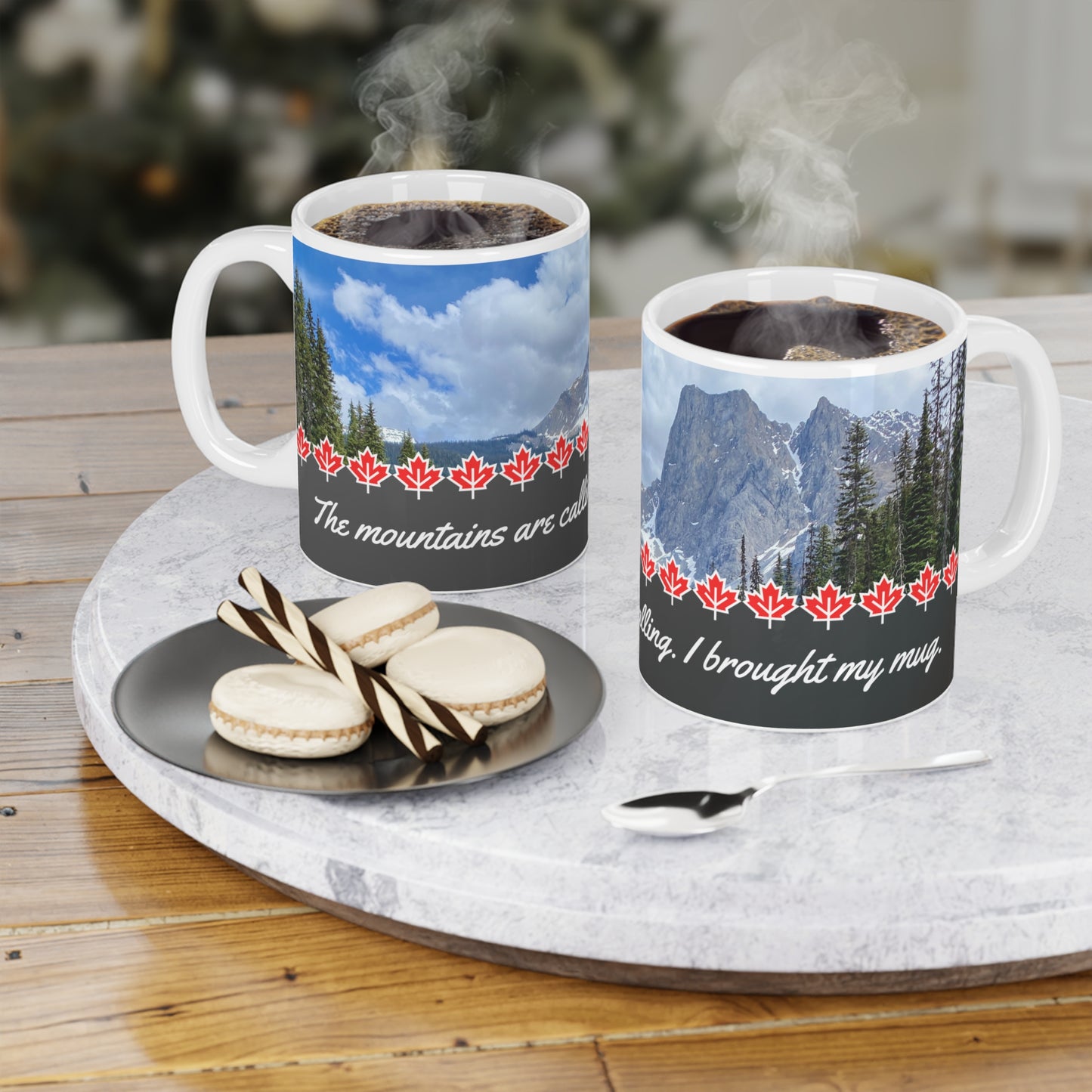 Ceramic Mugs Canadian mountain (11oz\15oz\20oz)